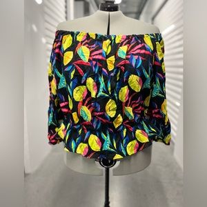 Tabitha Brown’s off the shoulder Lemon Top